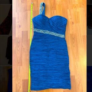 Blue dress, never wore it.